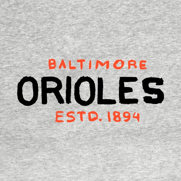 Baltimore Orioleeees 07 by Very Simple Graph